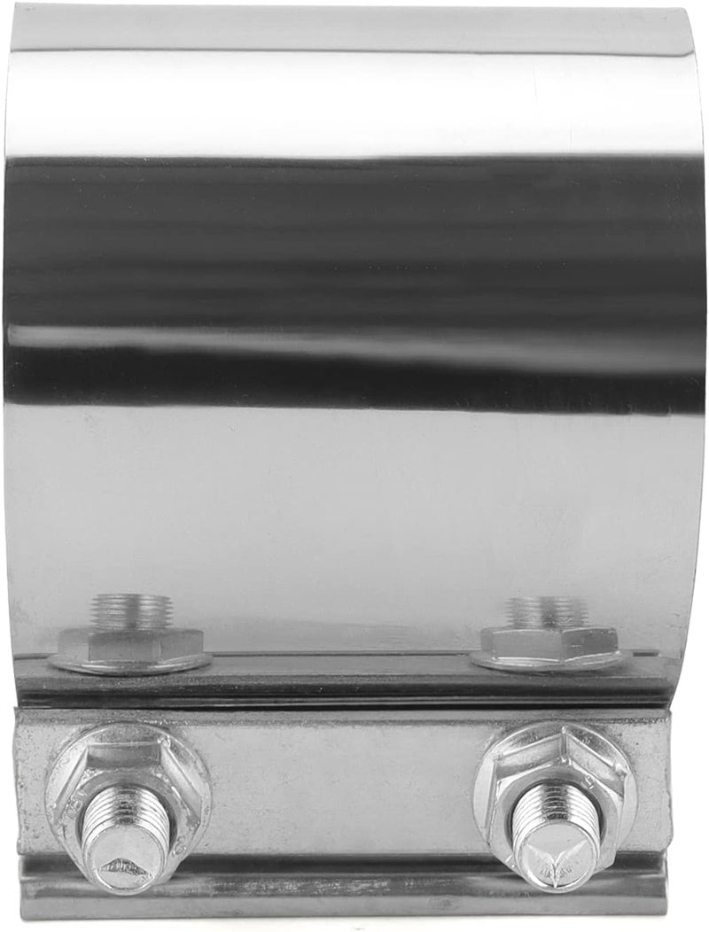 MANCHAP 4 Pack 3 Inch Butt Joint Exhaust Band Clamp, Stainless Steel Butt Muffler Clamp Band with Nuts for Exhaust Pipe - Image 4